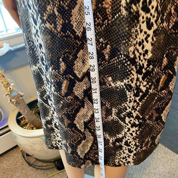 One Clothing Snake Skin Print Stretchy Comfortable Dress Women Size L - Picture 5 of 6